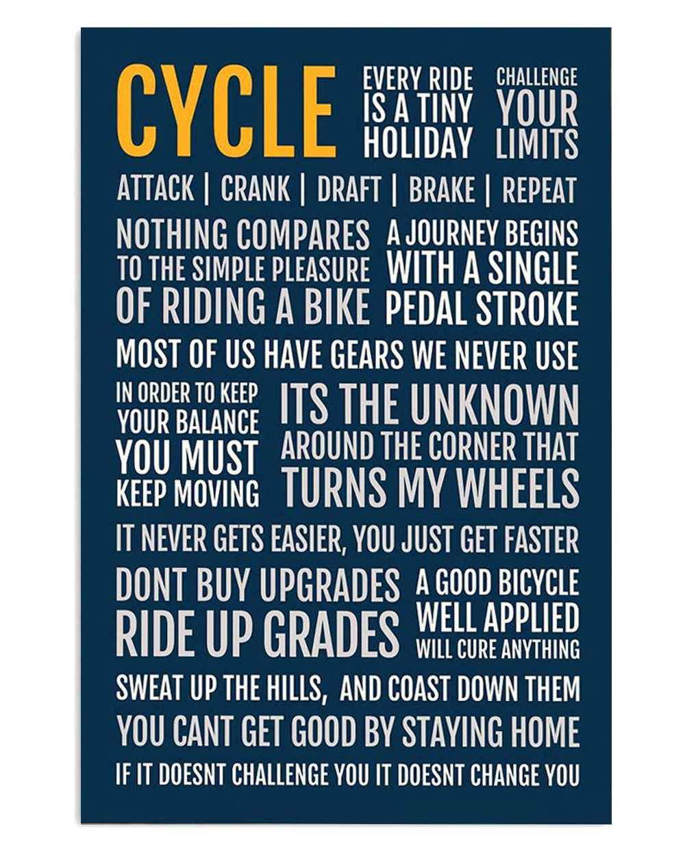 Cycling Mountain Biking Cycle Poster, Biking Vintage Poster, Cycling Lovers Gift
