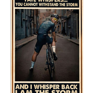 Cycling Mountain Biking I Am The Storm Poster, Biking Vintage Poster, Cycling Lovers Gift