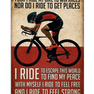 Cycling Mountain Biking I Ride Poster, Biking Vintage Poster, Cycling Lovers Gift