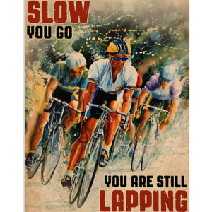 Cycling Mountain Biking Lapping Everyone Poster, Biking Vintage Poster, Cycling Lovers Gift