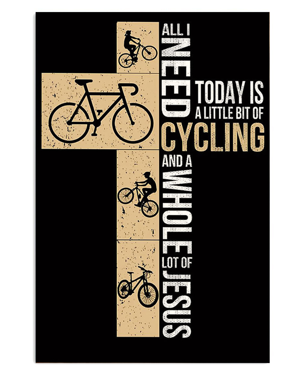 Cycling Mountain Biking Lot Of Jesus Poster, Biking Vintage Poster, Cycling Lovers Gift