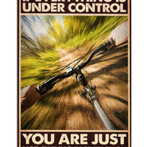 Cycling Mountain Biking Not Fast Enough Poster, Biking Vintage Poster, Cycling Lovers Gift