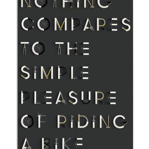 Cycling Mountain Biking Pleasure Of Riding A Bike Poster, Biking Vintage Poster, Cycling Lovers Gift