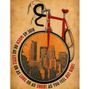 Cycling Mountain Biking Ride As Much As Poster, Biking Vintage Poster, Cycling Lovers Gift