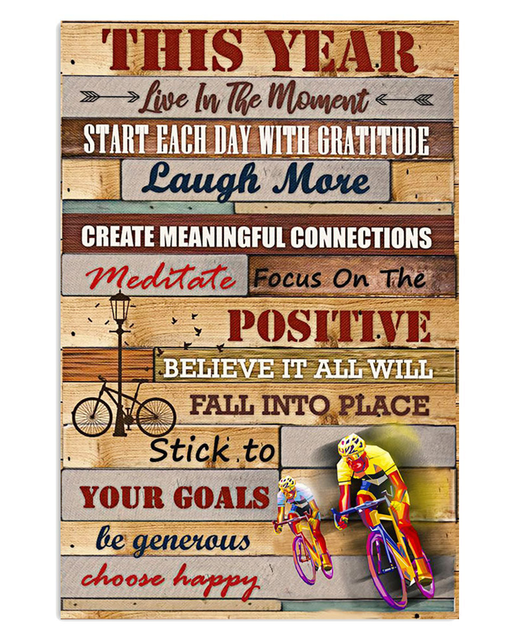 Cycling Mountain Biking This Year Poster, Biking Vintage Poster, Cycling Lovers Gift