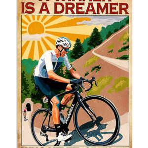 Cycling Mountain Biking Winner Never Gives Up Poster, Biking Vintage Poster, Cycling Lovers Gift