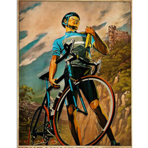Cycling Mountain Biking Wonderful World Poster, Biking Vintage Poster, Cycling Lovers Gift