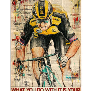 Cycling Mountain Biking Your Talent Is God's Gift Poster, Biking Vintage Poster, Cycling Lovers Gift