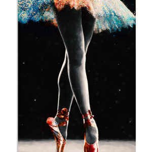 Dancing Ballet Ballerina Art Poster, Ballet Dancing Lovers Gift, Ballet Vintage Poster, Ballerina Gift