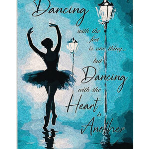 Dancing Ballet Dancing With The Heart Poster, Ballet Dancing Lovers Gift, Ballet Vintage Poster