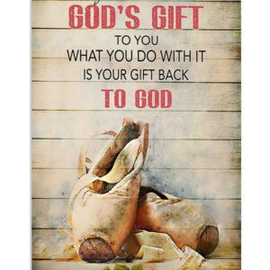 Dancing Ballet To God, God's Gift Poster, Ballet Dancing Lovers Gift, Ballet Vintage Poster