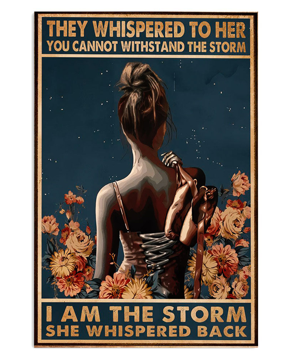 Dancing Ballet I Am The Storm You Cant Withstand Poster, Ballet Lovers Gift, Ballet Vintage Poster