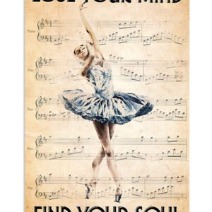 Dancing Ballet Lose Your Mind Poster, Ballet Lovers Gift, Ballet Vintage Poster, Ballerina Gift