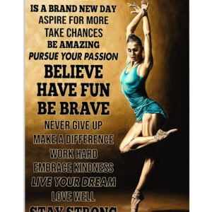 Dancing Ballet Stay Strong Ballet Dancer Ballerinas Poster, Ballet Dancing Vintage Poster