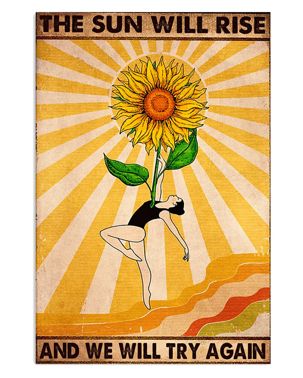 Dancing Ballet The Sun Will Rise Ballet Dancer Ballerinas Poster, Ballet Dancing Vintage Poster