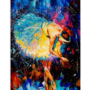 Dancing Ballet Watercolor Ballet Girl Ballet Dancer Ballerinas Poster, Ballet Lovers Vintage Poster