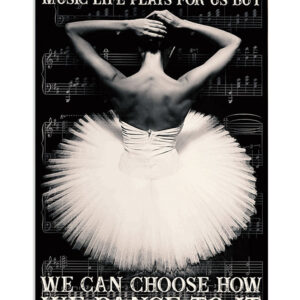 Dancing Ballet We Dance To It Ballet Dancer Ballerinas Poster, Ballet Dancing Lovers Vintage Poster