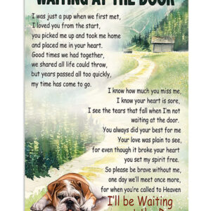 English Bulldog Bulldog Memorial Puppies Lover Poster, Animal Lovers Vintage Wall Art