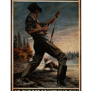 Fishing Everything Will Kill You Vintage Poster, Fishing Lover Gift, Retro Fishing Hobby Poster