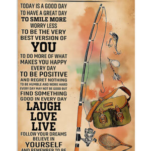 Fishing Fly Fishing Vintage Poster, Fishing Lover Gift, Retro Fishing Hobby Poster