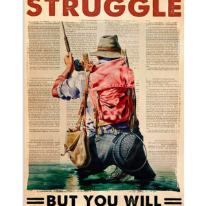 Fishing Never See Me Quit Vintage Poster, Fishing Lover Gift, Retro Fishing Hobby Poster