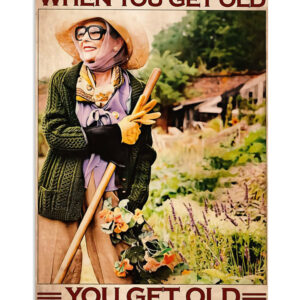 Gardening Don't Stop Gardening Poster, Plants Lover Vintage Poster, Gift For Gardener