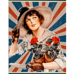 Gardening Exhales Flowers Poster, Plants Lover Vintage Poster, Gift For Gardener