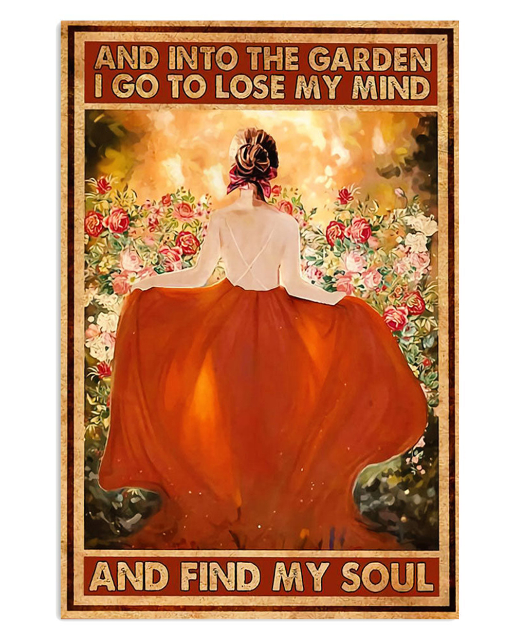 Gardening Garden Princess Poster, Plants Lover Vintage Poster, Gift For Gardener