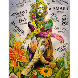 Gardening Smart Strong Bold Girl Poster, Plants Lover Vintage Poster, Gift For Gardener