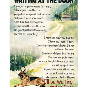 German Shepherd Dog Memorial Shepherd Poster, Dog Mom Dad Gift, Animal Lovers Poster