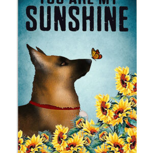 German Shepherd You Are My Sunshine Shepherd Mom Dad Poster, Animal Lovers Gift