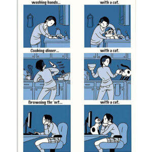 Life Without A Cat Cat Kitties Lover Poster, Animal Lovers Gift, Cat Mom Dad Gift